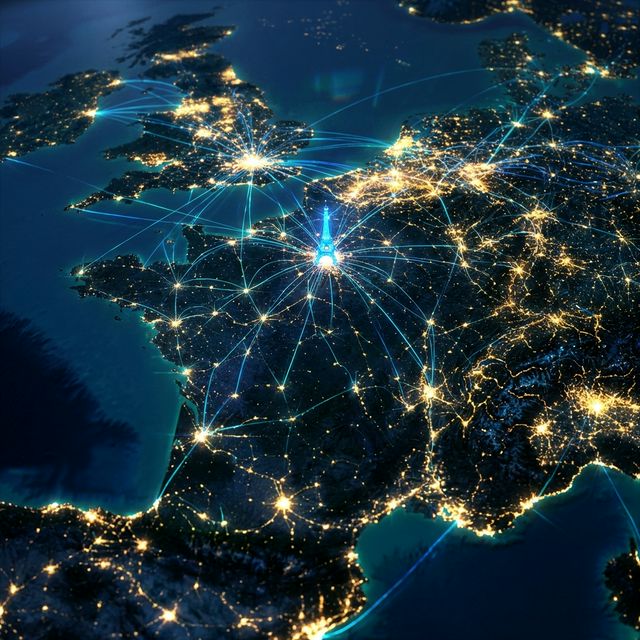 Carte du Réseau Européen